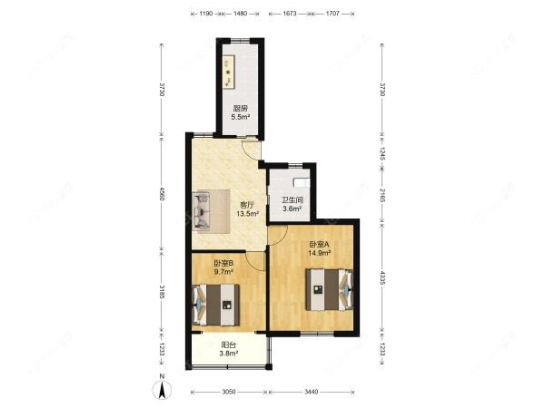 上海建业新村在租房源户型图_小牛看房