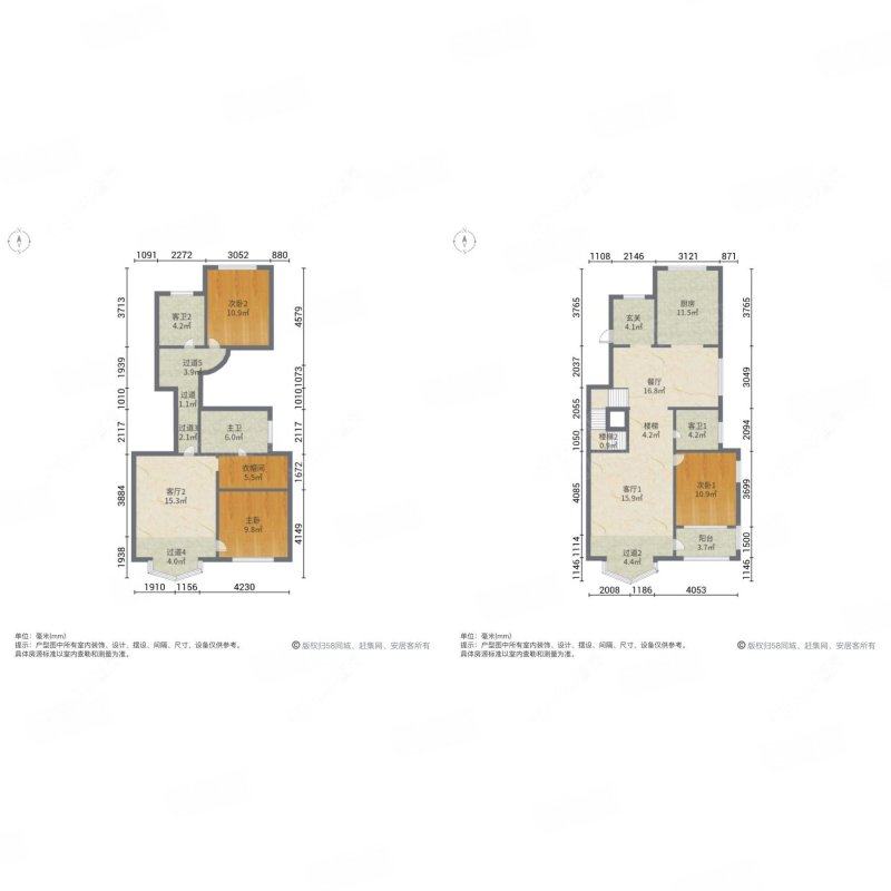 上海信达郡庭别墅区在售二手房源户型图_小牛看房