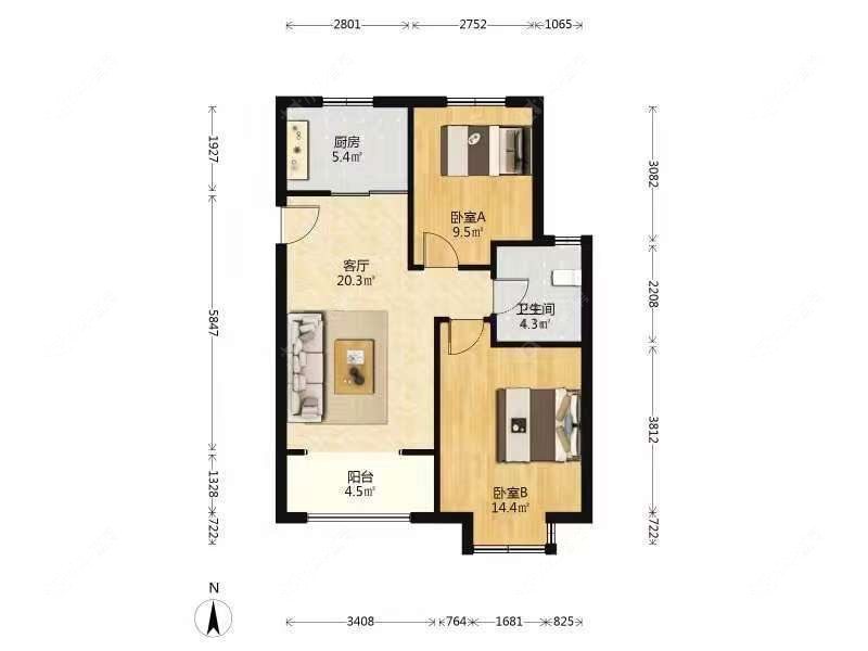 上海采菊苑在售二手房源户型图_小牛看房
