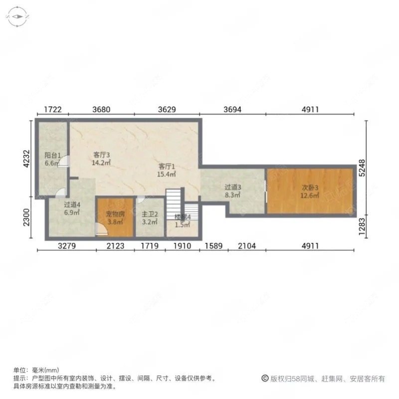 上海宫园巧筑在售二手房源户型图_小牛看房