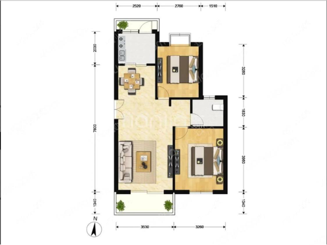 上海远洋香奈在售二手房源户型图_小牛看房