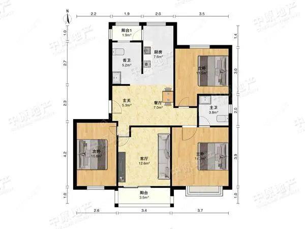 上海天馨花园在售二手房源户型图_小牛看房