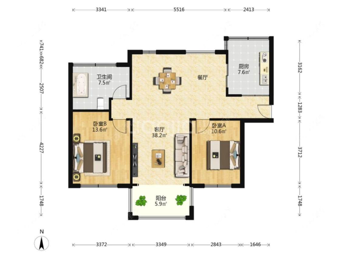 上海东方丽都在售二手房源户型图_小牛看房