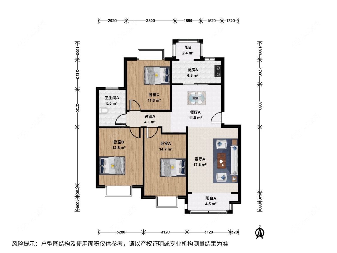 上海春港丽园在售二手房源户型图_小牛看房