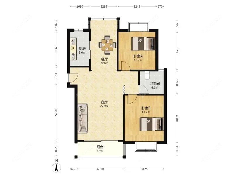 上海嘉骏香山苑在售二手房源户型图_小牛看房