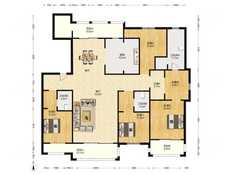 上海铂珏公馆在售二手房源户型图_小牛看房