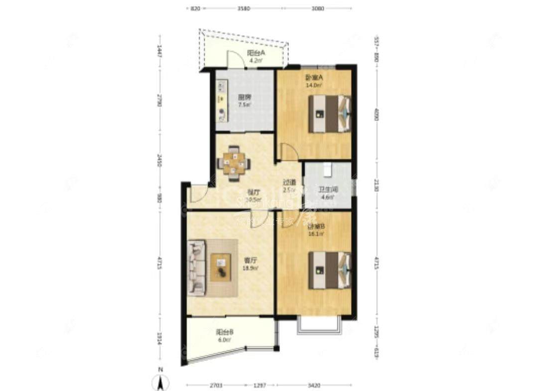 上海宏莲馨苑在售二手房源户型图_小牛看房