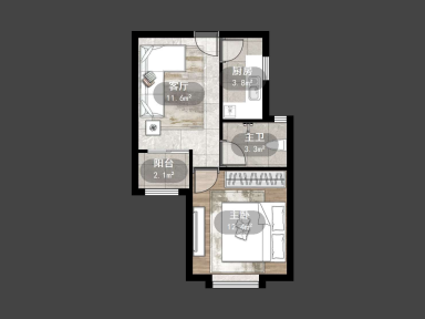 上海练祁佳城绿地家苑355弄1室1厅1卫出租_小牛看房