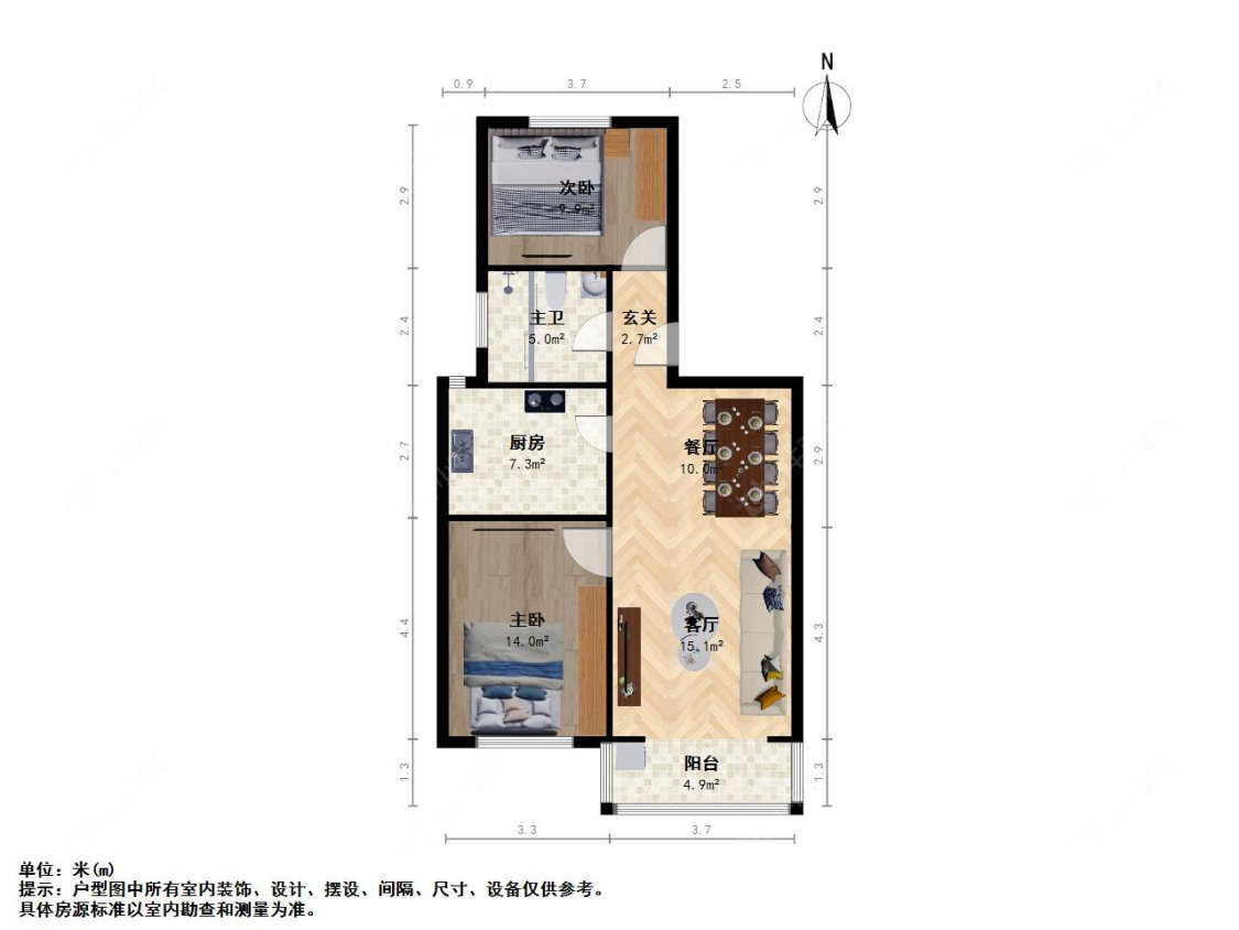 上海建业新村在售二手房源户型图_小牛看房