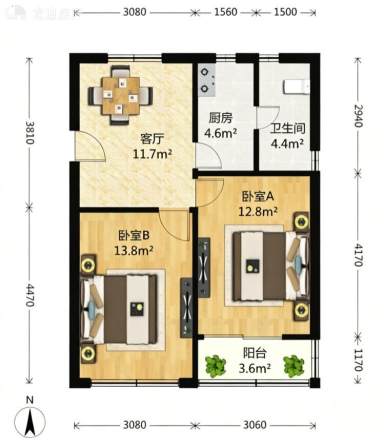 上海城西小区2室1厅1卫在售二手房房源图片