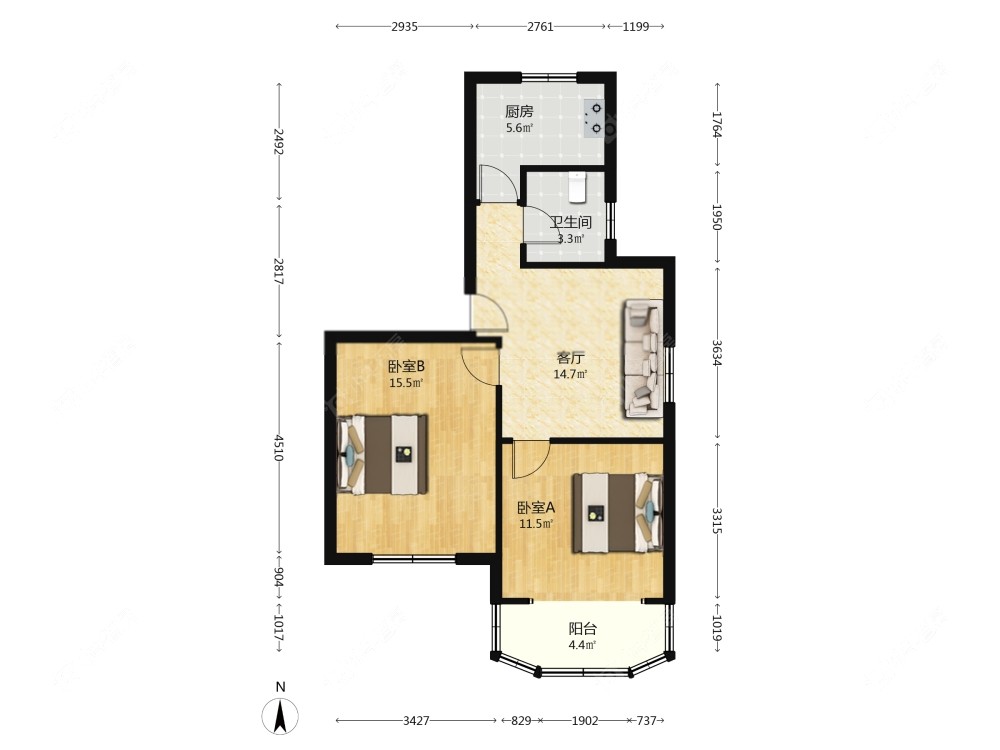 上海东陆新村六街坊在售二手房源户型图_小牛看房