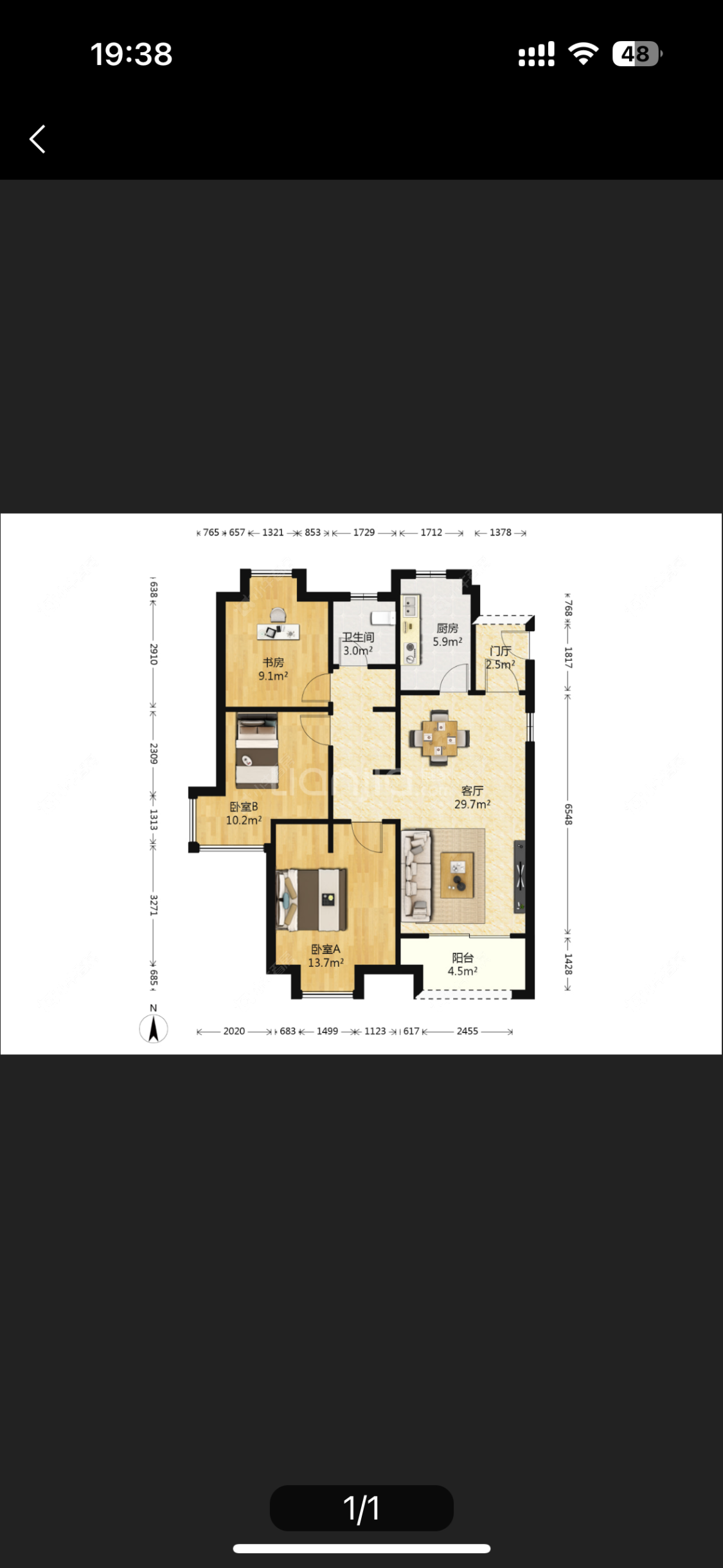 上海中洲华庭在售二手房源户型图_小牛看房