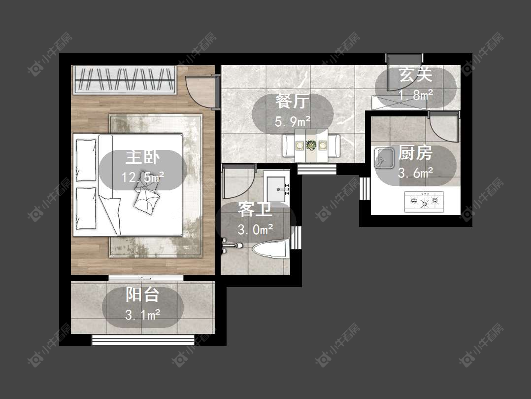 上海呼玛一村在售二手房源户型图_小牛看房
