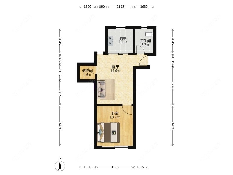 上海北茶园在售二手房源户型图_小牛看房