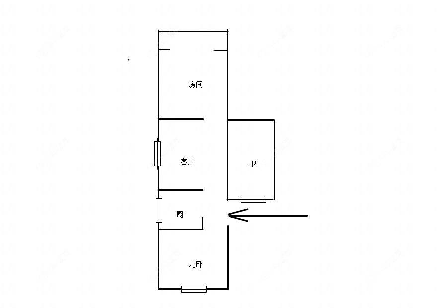 上海齐河三小区在租房源户型图_小牛看房