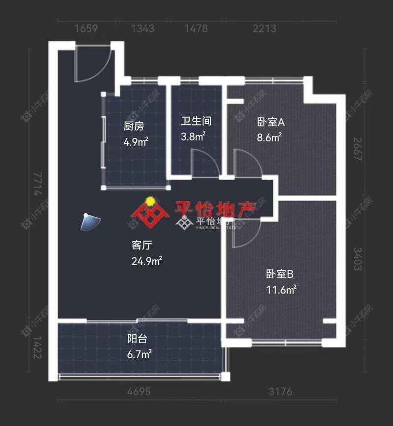 上海中集金地美兰城19弄在售二手房源户型图_小牛看房