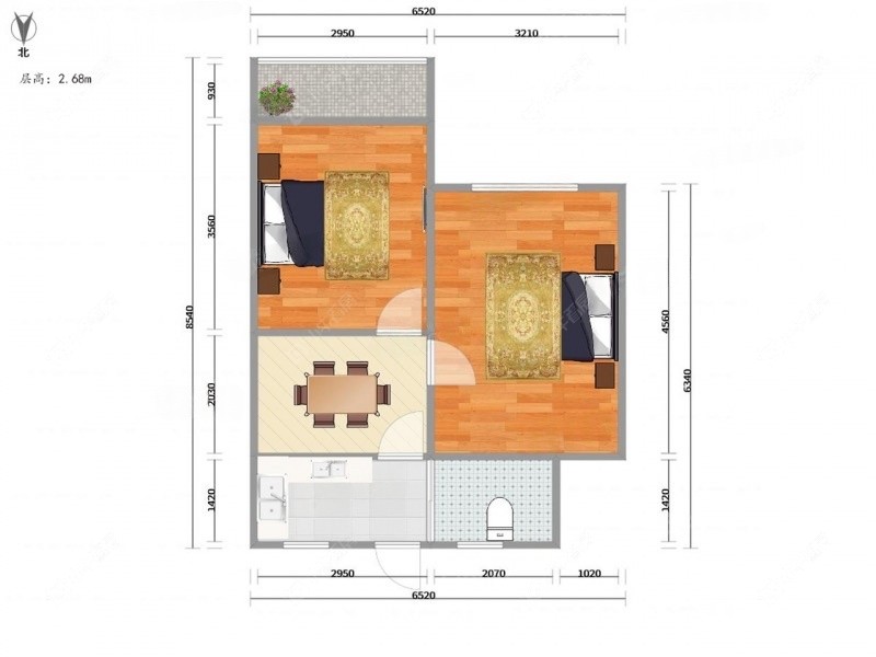上海昌五小区在租房源户型图_小牛看房