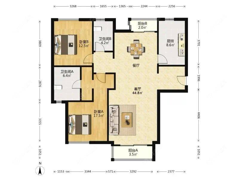 上海尚浦名邸在售二手房源户型图_小牛看房