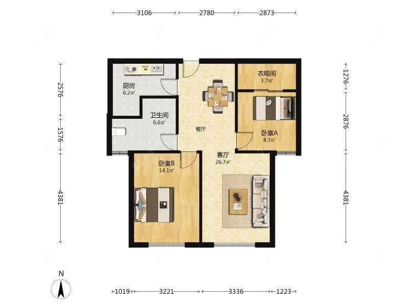 上海宝翔苑在售二手房源户型图_小牛看房