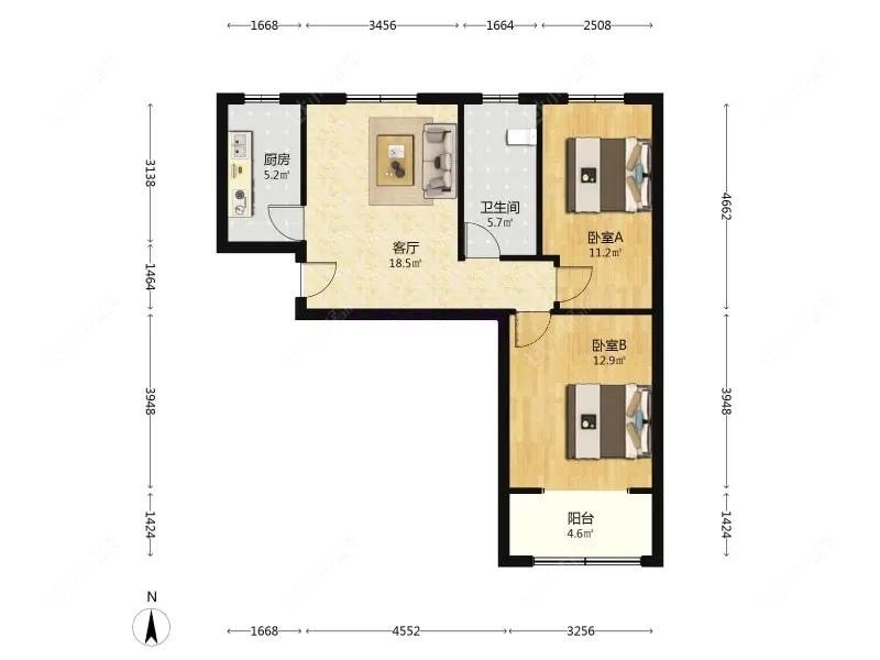 上海中怡家园在售二手房源户型图_小牛看房