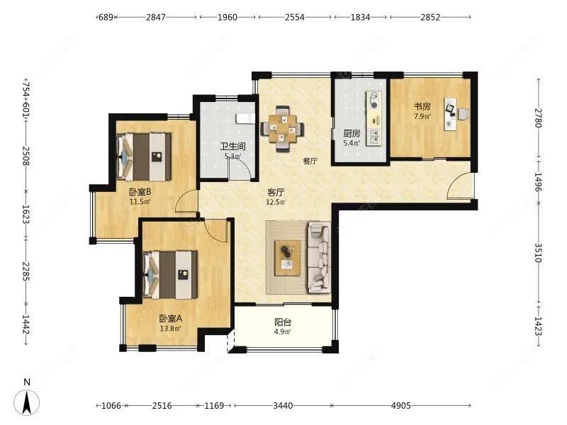 上海保利叶上海一期在售二手房源户型图_小牛看房