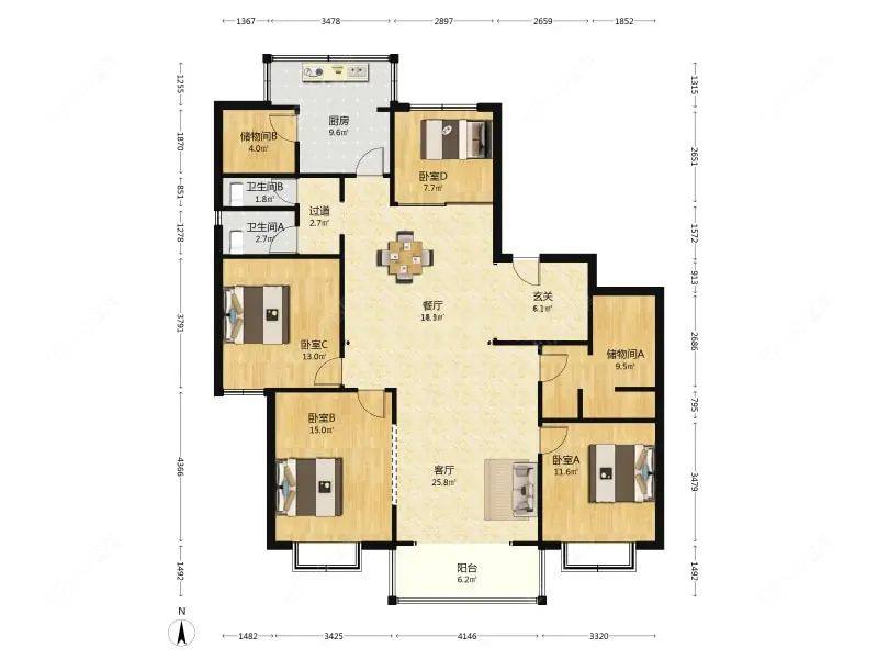 上海书香公寓在售二手房源户型图_小牛看房