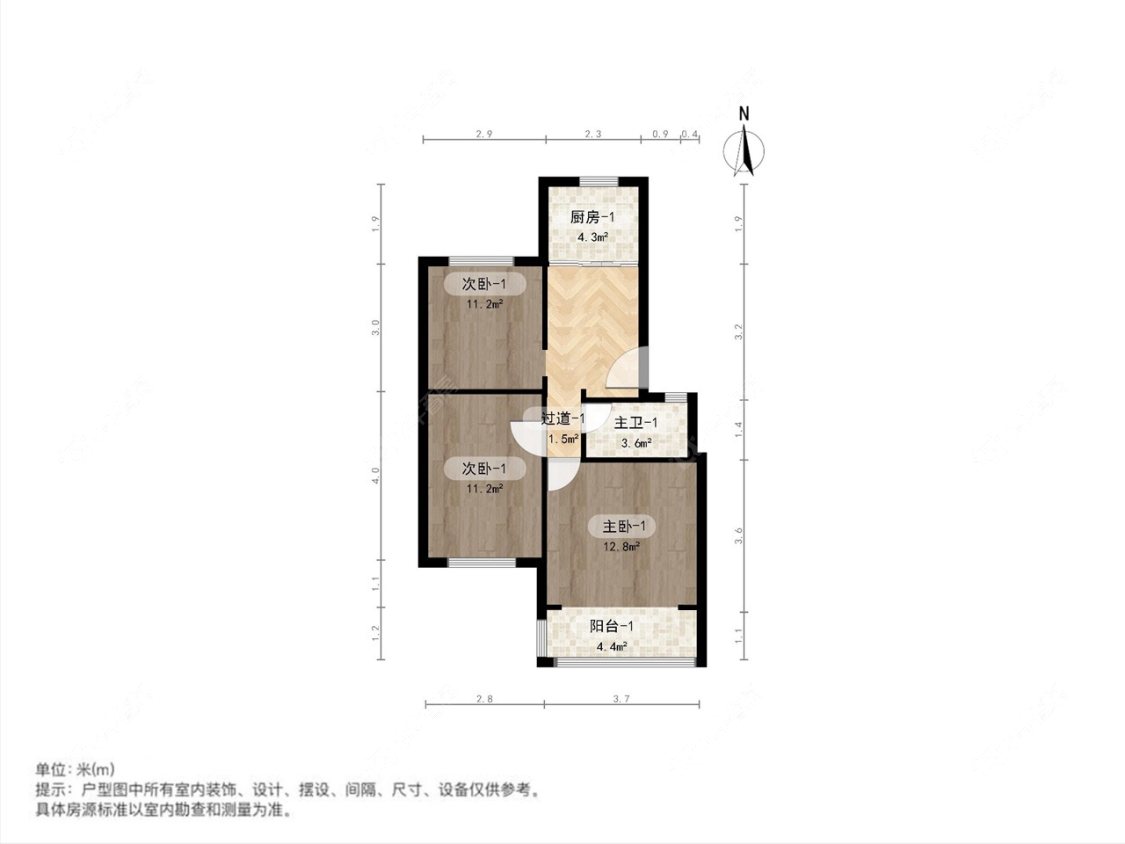 上海云台一小区在售二手房源户型图_小牛看房