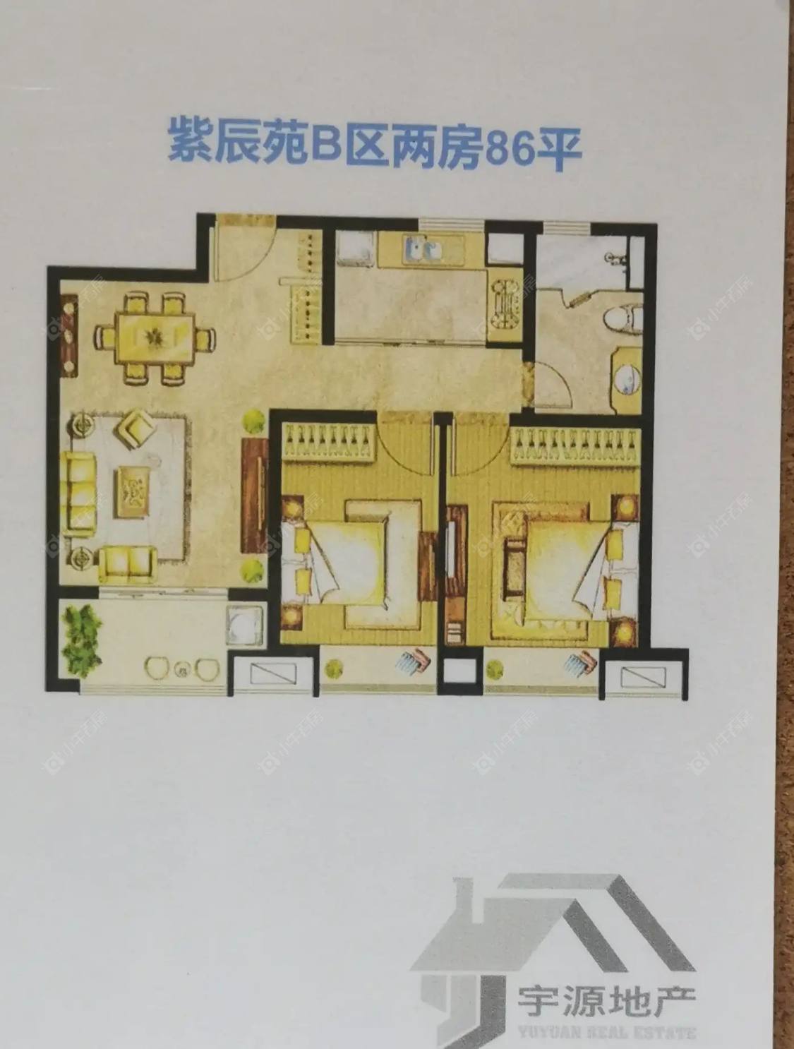 上海万业紫辰苑在租房源户型图_小牛看房