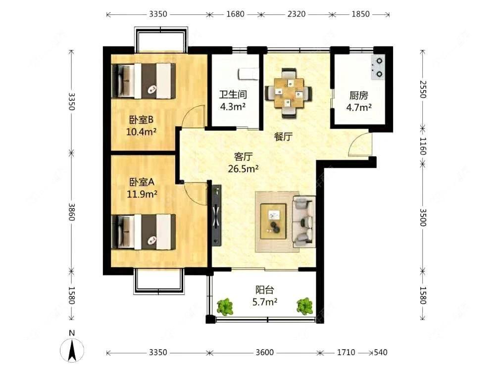 上海齐锦苑在售二手房源户型图_小牛看房