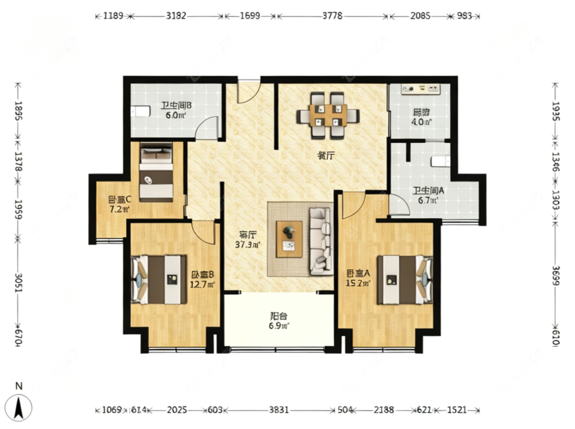 上海张江汤臣豪园二期在售二手房源户型图_小牛看房