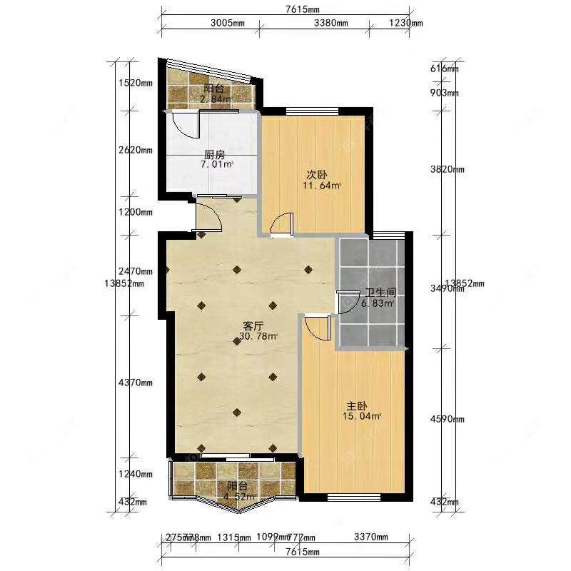 上海地铁明珠苑在售二手房源户型图_小牛看房