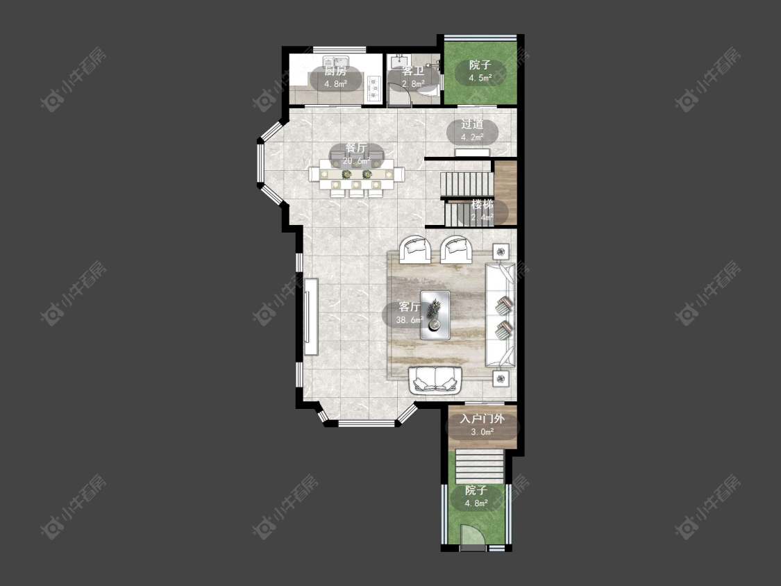 上海长泰东郊御园别墅区在售二手房源户型图_小牛看房
