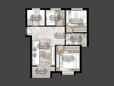 上海练祁佳城永泰嘉苑615弄3室2厅1卫出租_小牛看房
