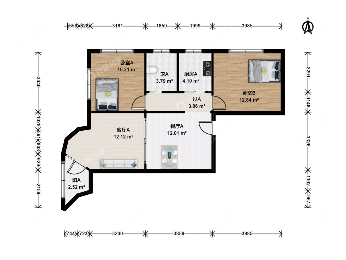 上海展峰大楼在租房源户型图_小牛看房