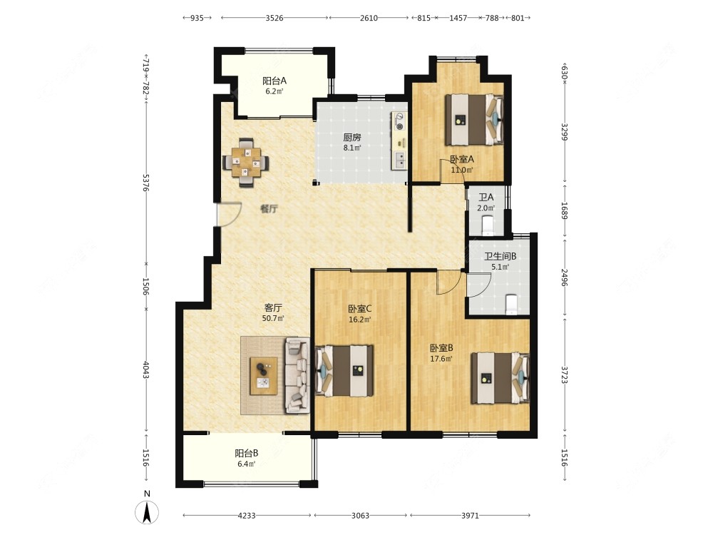 上海保集澜湾二期在售二手房源户型图_小牛看房
