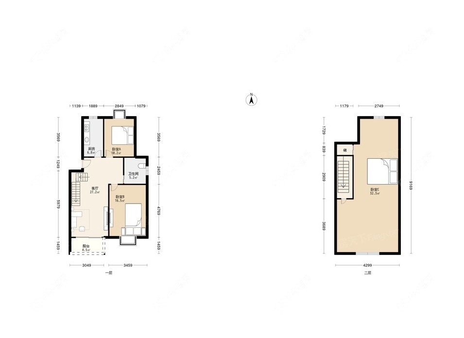上海上南花城在售二手房源户型图_小牛看房