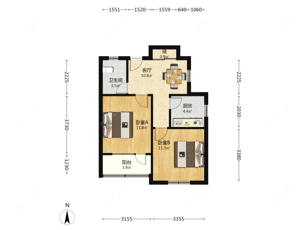 上海金杨七街坊在售二手房源户型图_小牛看房