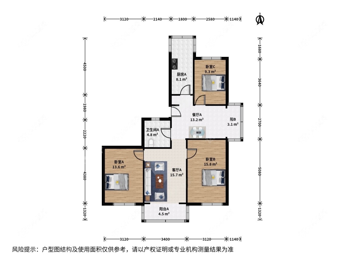 上海建业新村在售二手房源户型图_小牛看房