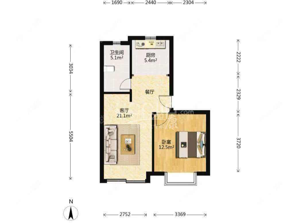 上海文化馨苑在售二手房源户型图_小牛看房