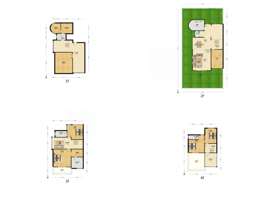 上海圣地维拉在售二手房源户型图_小牛看房