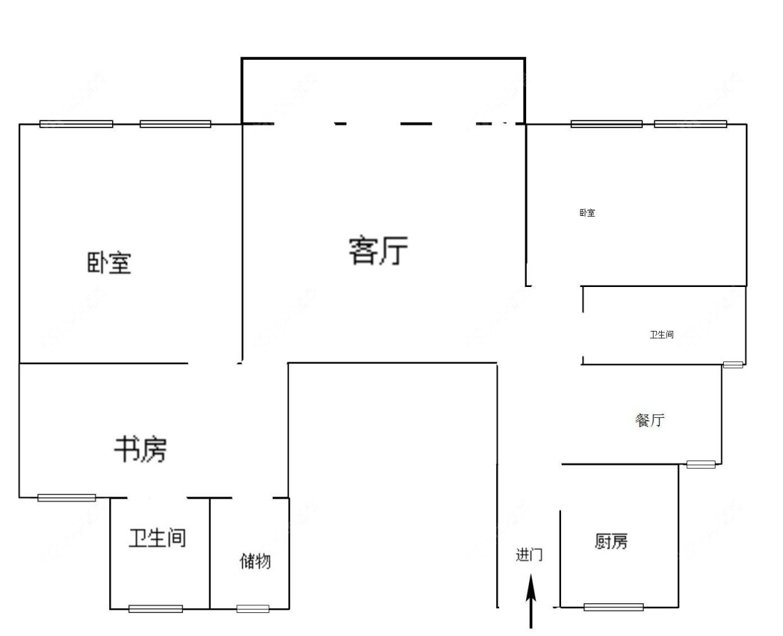 上海宫园巧筑在售二手房源户型图_小牛看房