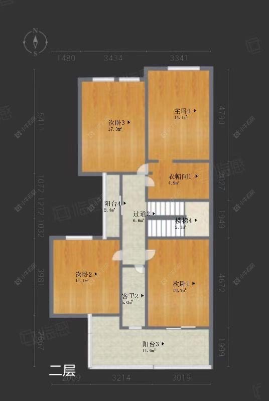 上海万科琥珀郡园别墅区在售二手房源户型图_小牛看房