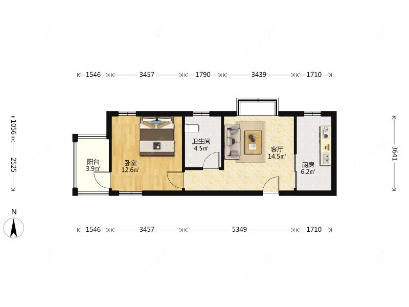 上海菊泉新城古北陆翔苑在售二手房源户型图_小牛看房