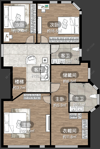 上海绿洲千岛花园在售二手房源户型图_小牛看房