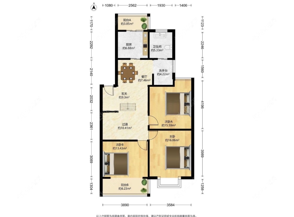 上海昌里都市庭院在售二手房源户型图_小牛看房