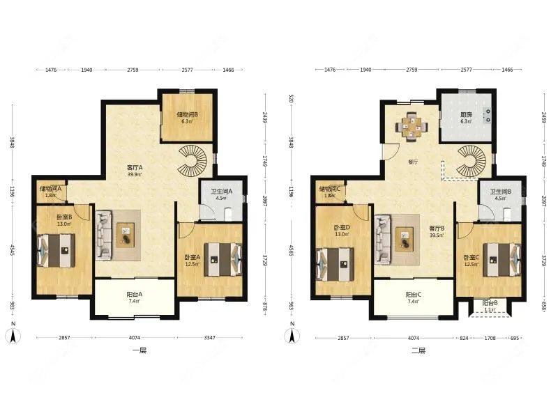 上海保辉香景园在售二手房源户型图_小牛看房