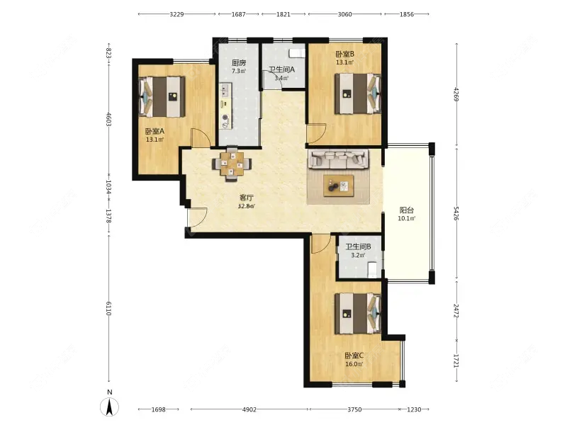 上海保利叶上海二期在售二手房源户型图_小牛看房