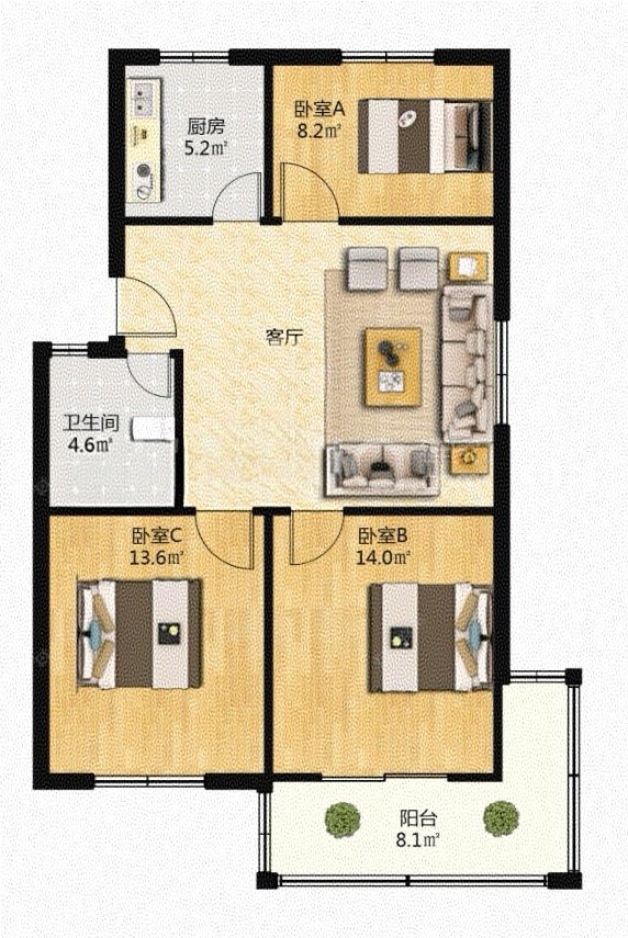 上海共富一村在售二手房源户型图_小牛看房