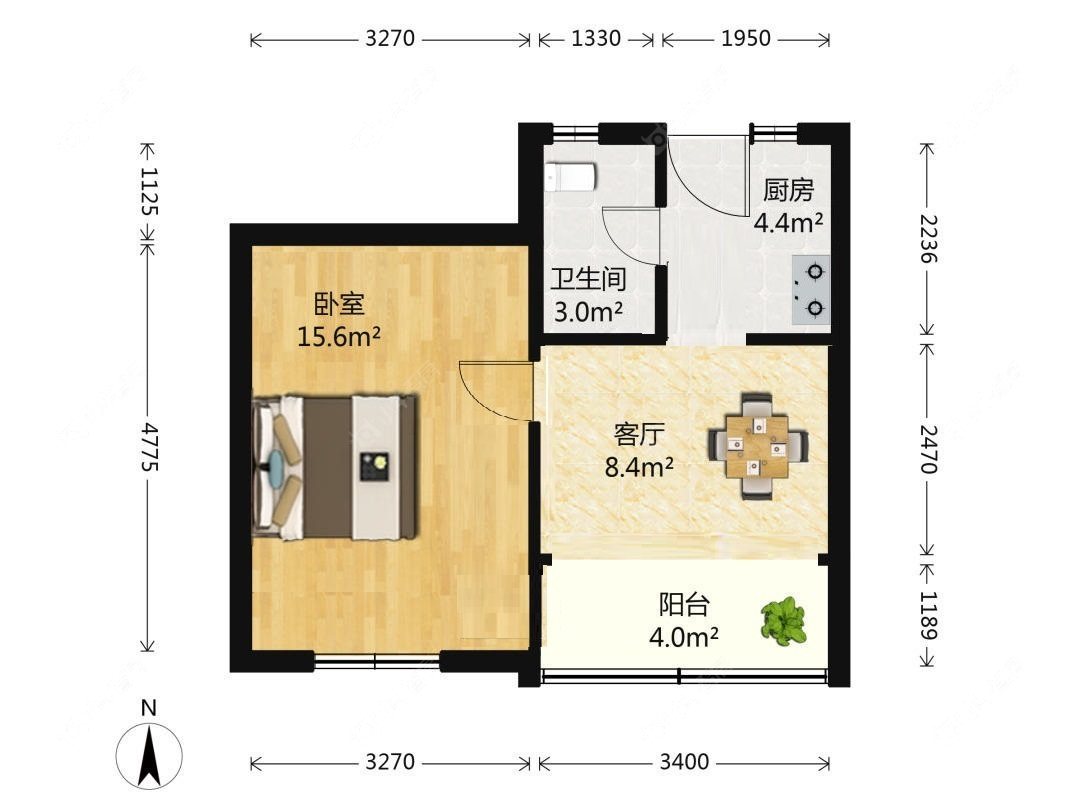 上海凌桥二村在售二手房源户型图_小牛看房