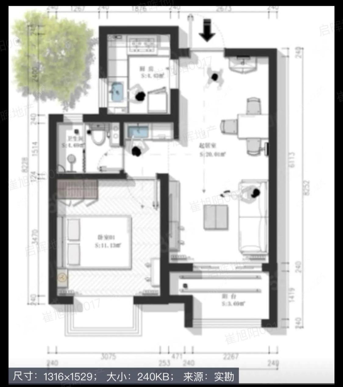 上海诚和佳苑在租房源户型图_小牛看房